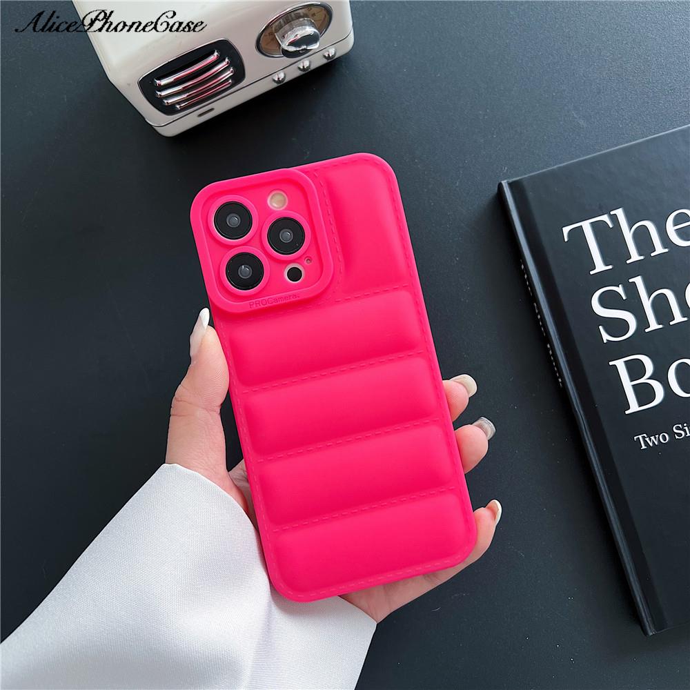 Down Jacket TPU Phone Case for iPhone 11 12 13 14 15 16 Pro Max for iphone12 16pro 7 8 Plus X XS buffer buff cases Cover Capa
