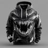 2025 Nuovo Felpa con Cappuccio Horror di Halloween con Stampa 3D Autunno e Inverno Pullover Moda Casual Top Essenziale per Feste di Vacanza da Uomo Regalo