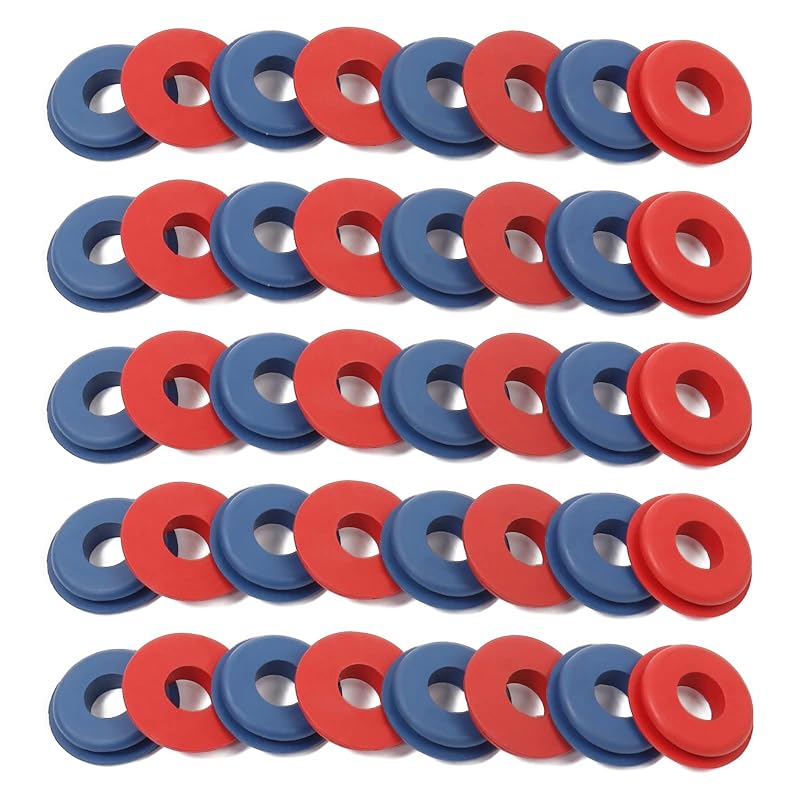 Black Gladhand Seals Rubber Glad Hand Seal, Glad Hand Grommets For Semi Trailers, Pack 40