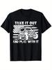 All Terrain Vehicle American Flag Take It Out And Play T-shirt