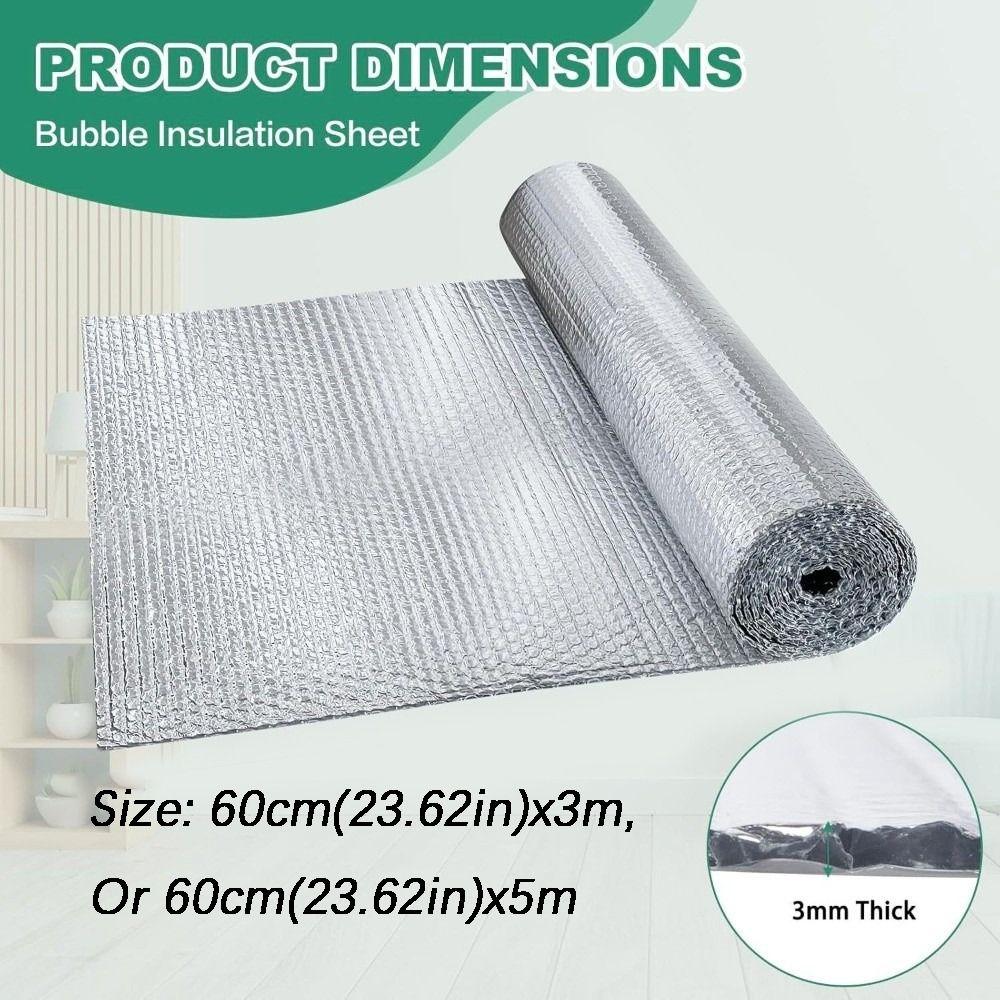 Double Sided Radiator Heat Reflector Insulation Sheet Reflective Film Thermal Insulation Film Bubble Foil Heat Reflective Film
