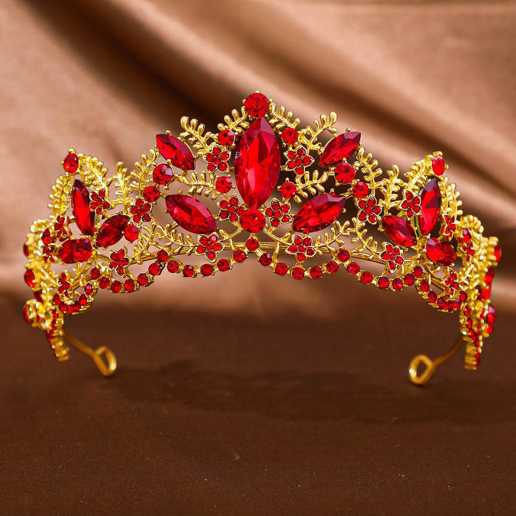 Bridal Tiara Queen Crown Baroque Zircon Headband Exquisite Alloy Accessories Wedding Dress Crown Hair Accessories