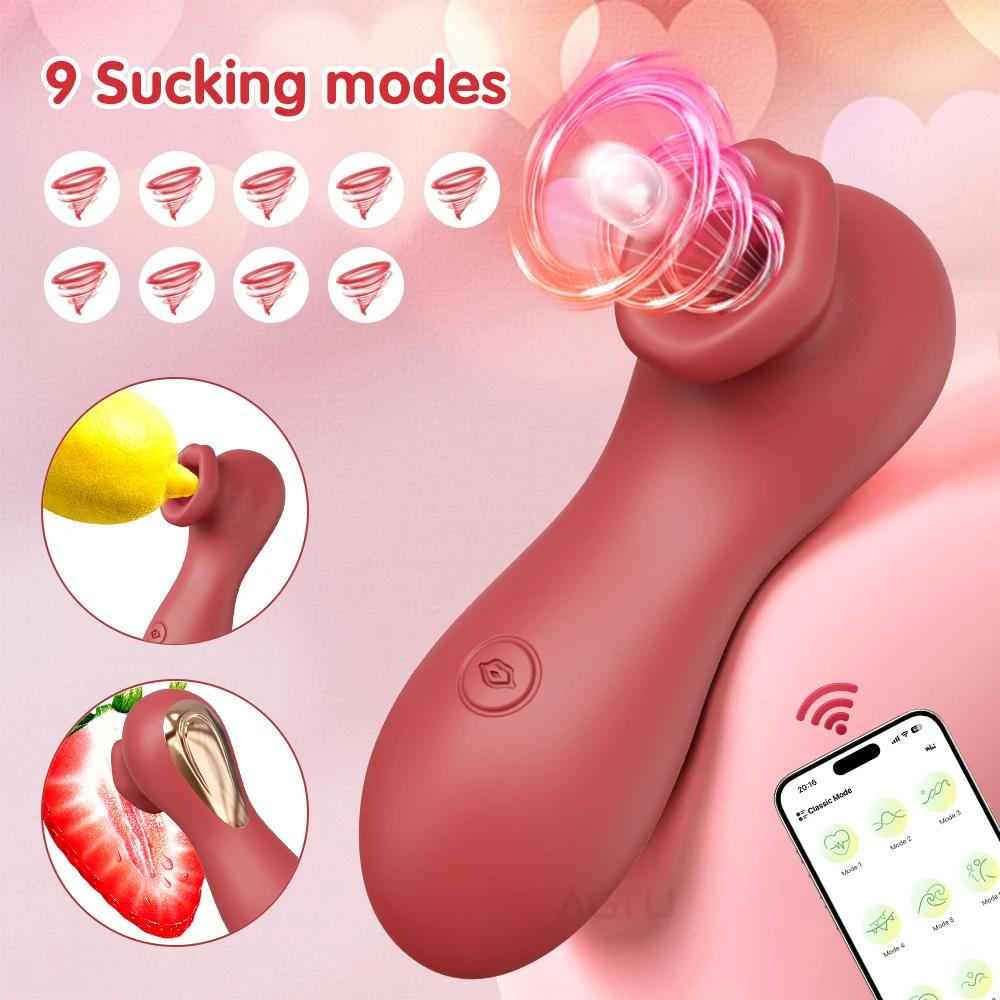 Sucker Clitoris Vibrator APP Control Vacuum Sucking Clit Stimulator Female Oral Nipple Sex Toys for Women Masturbator Product