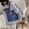 Corduroy women's bag 2 new shoulder bag casual simple handbag