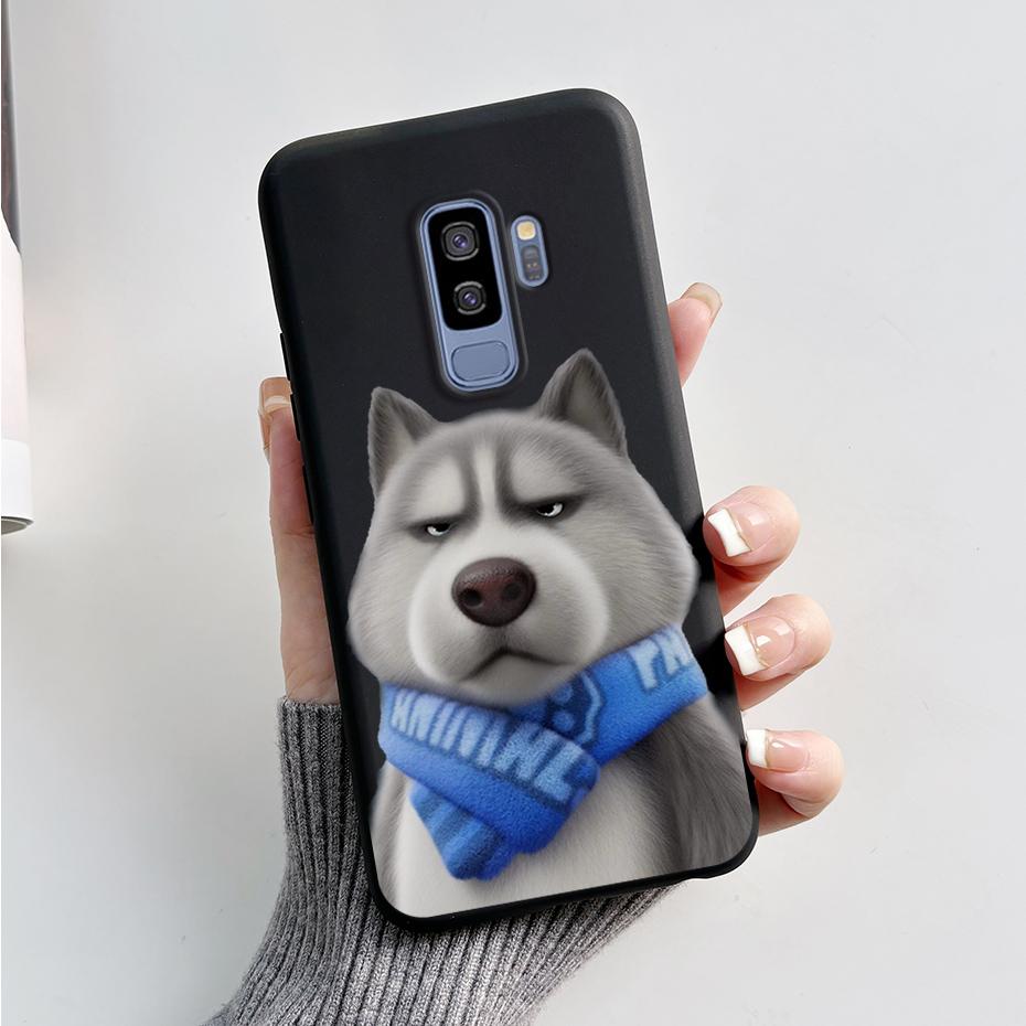 Silicone Back Cover for Coque Samsung Galaxy S9 Plus Cute Rabbit Panda Protective Soft Phone Case SamsungS9 S9Plus Funda Capas