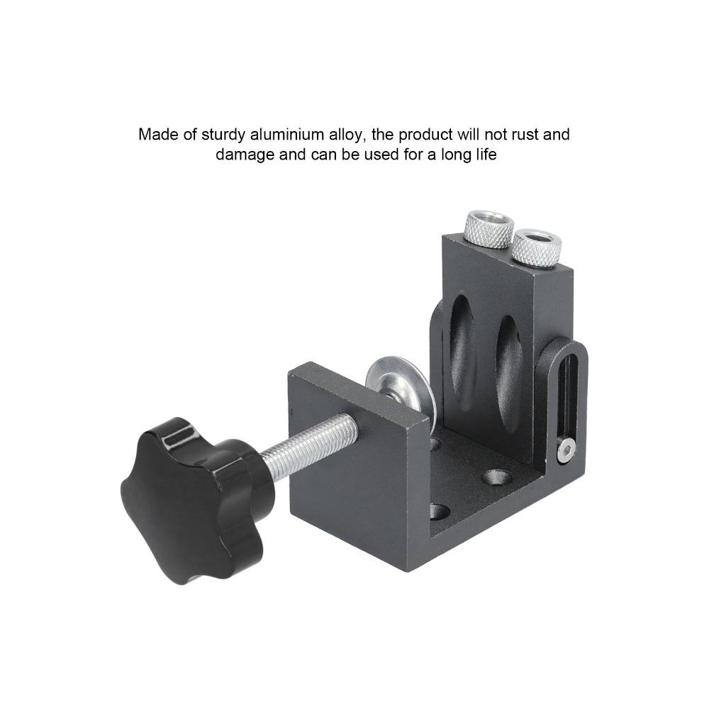 32PCS Aluminum Alloy Oblique Hole Locator 15 Degree Adjustable Drill Guide  For Drawer Wardrobe
