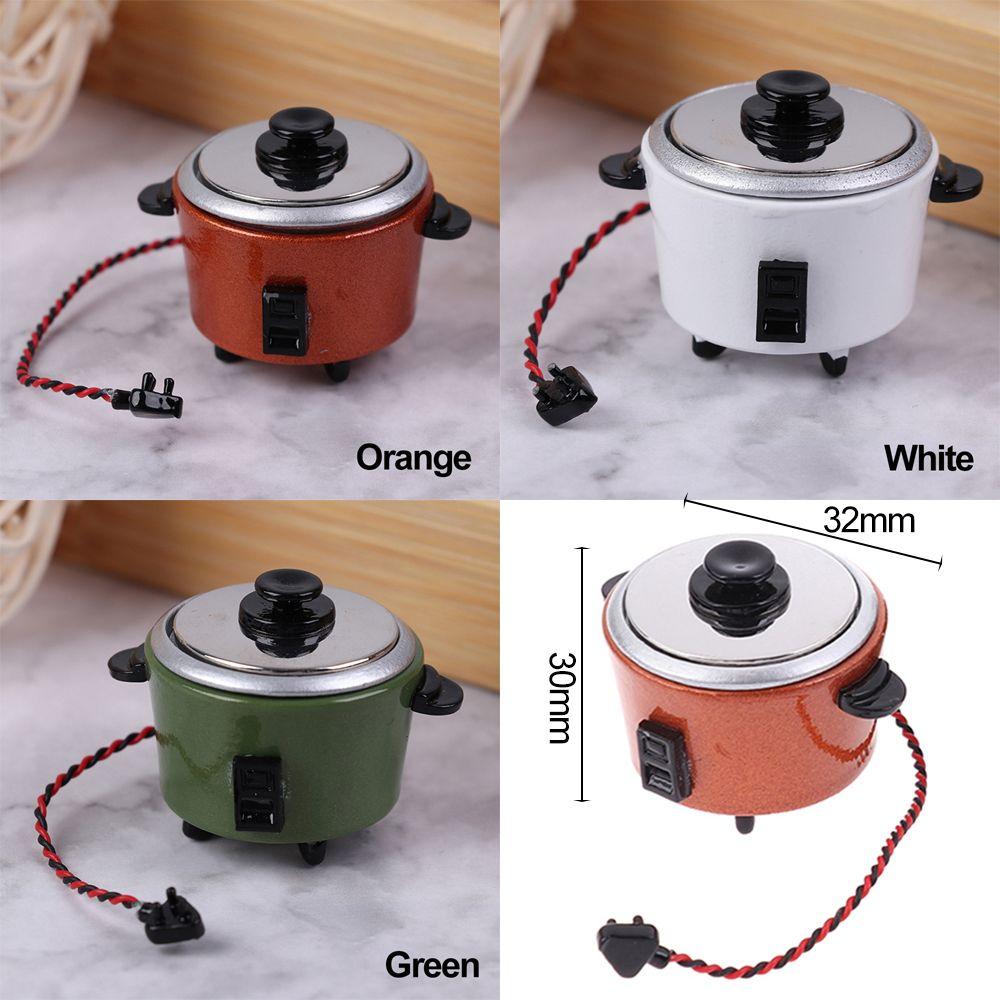 Scene Model Cookware Toys Dollhouse Kitchenware Mini Electrical Appliances Miniature Rice Cooker