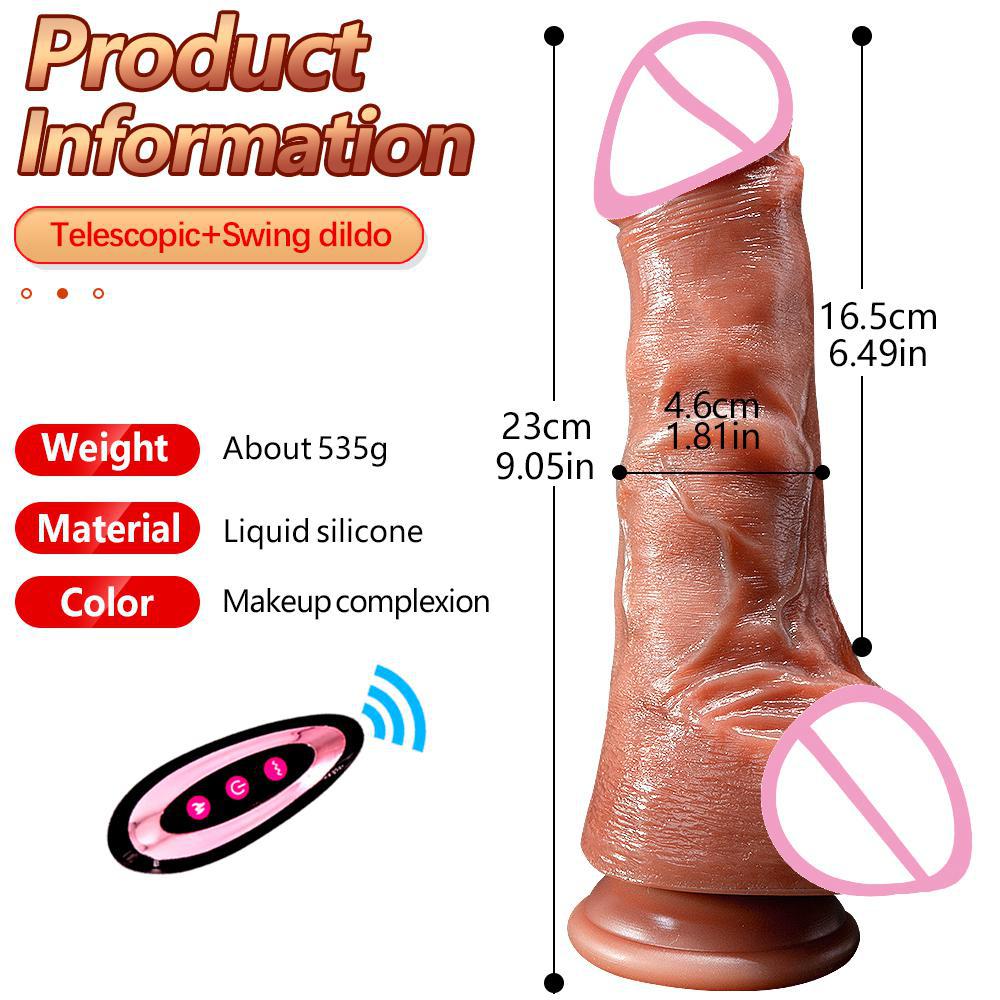 Realistic Big Vibrator Dildo for Women Heating Thrusting Realistic Penis Vibrators Anal Plug Penetration Anal Thrusting Penis 18