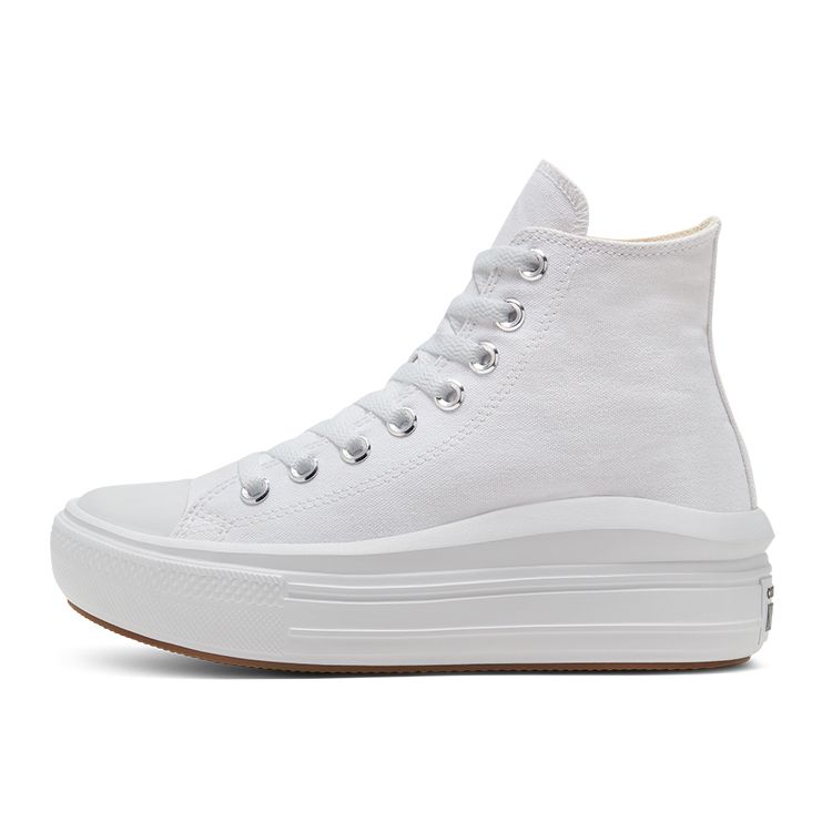 

Converse Chuck Taylor All Star High Move White Canvas Platform Sneakers Womens 568498C 36