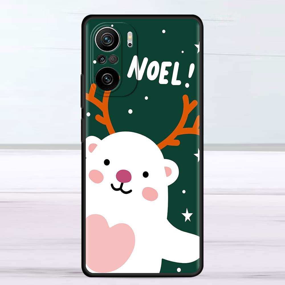 Snowman Christmas Case For Xiaomi Redmi Note 11 10 9S 9 K40 Pro 7 8 9A 9C 8T 9T 10C 10Pro Silicone Phone Shell