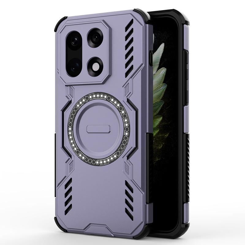 KEYSION Hollow Heat Dissipation Case for OnePlus 15 5G Silicone+PC Magnetic Cooling Shockproof Phone Cover for One Plus 1+ 15 5G