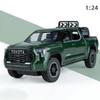 1:24 Toyatas Tundra Alloy Car Model Metal Diecast Toy Vehicle Pull Back Sound And Light Simulation Cars Toys For Kid Boys Gift