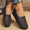 Fashion Women Fashion Flats Shoes Round Head Hollow Sneakers Women  Anti-slip Wear-resistant Loafers Mary Jane Shoes Zapatos De Mujer