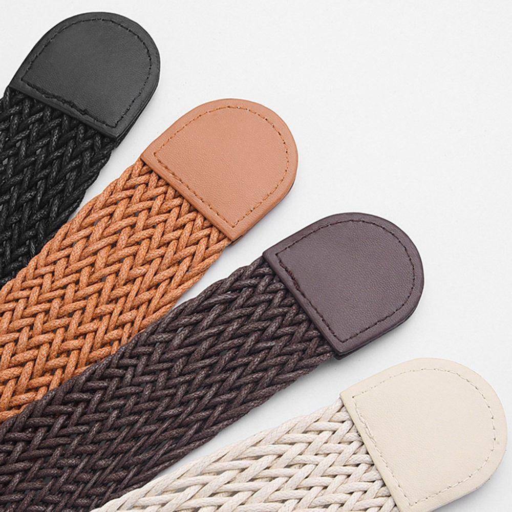 Wide Wax Rope Braided Belt Goth Retro Waist Band Waist Cover Jeans Dress Skirts Accessories