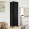 Wardrobe in Black Oak Look 50 x 50 x 200 cm Engineered Wood