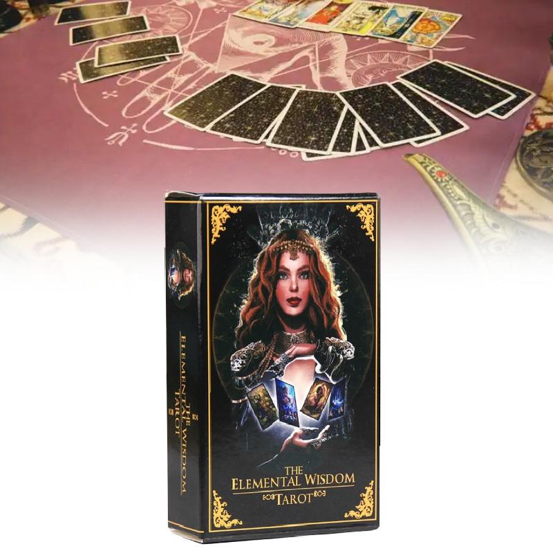 Elemental The Wisdom Tarot Board Game Cards Party Play Props Durable Fun Gift