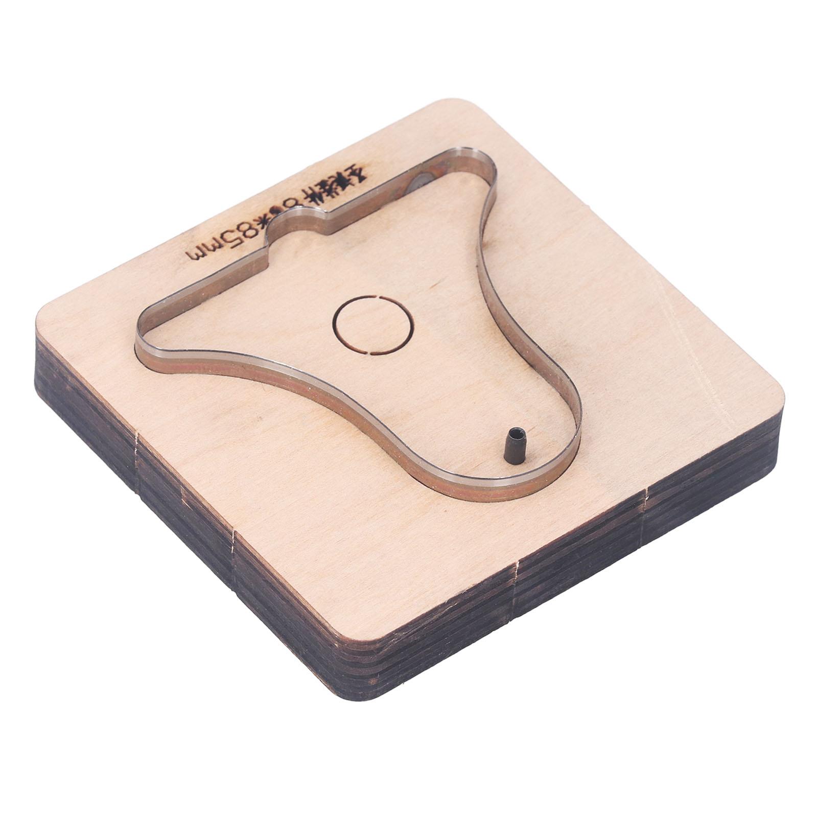 

Кожаный вырубной штамп Подвеска-колокольчик с перфорацией Сплав Дерево Кожа Форма для пробивки для поделок DIY