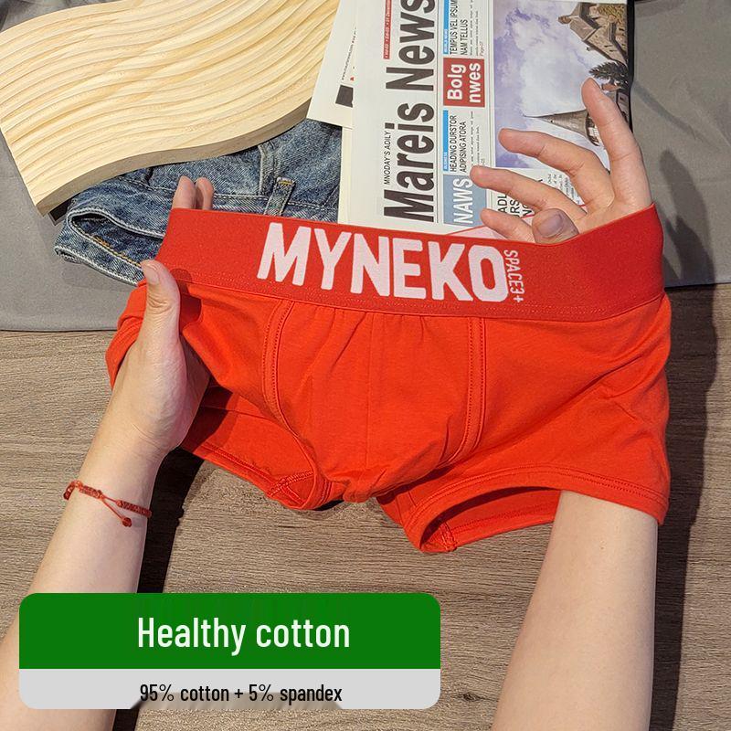 Original Men's Pure Cotton Boxer Briefs with U-Shape Pouch