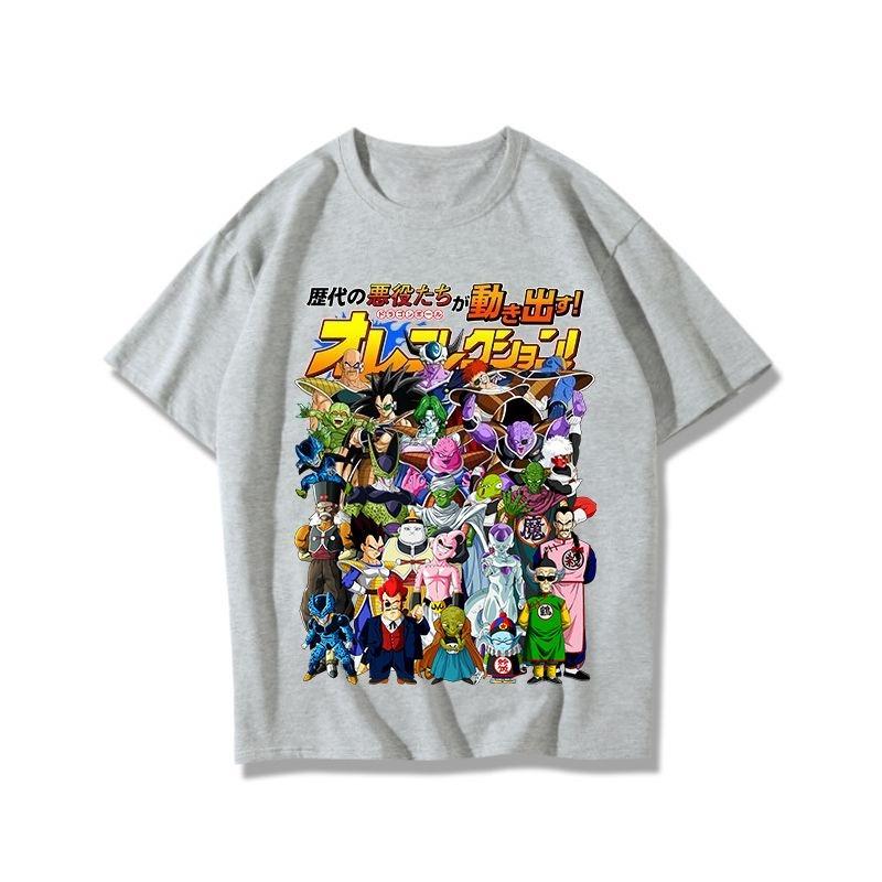 Męski T-shirt z krótkim rękawem Dragon Ball Joint 2025 Modna Marka Japońska Animacja Odzież Perferyjna Uczeń Top z Krótkim Rękawem