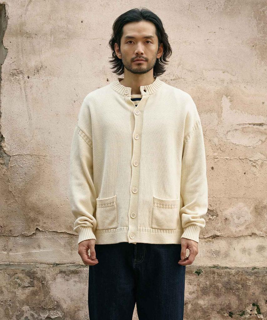 Heavyi Fisherman Heavy Cardigan_Ivory