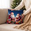 Soft Christmas Pillow Cover Christmas Tree Santa Pillow Cover  Party Decoration