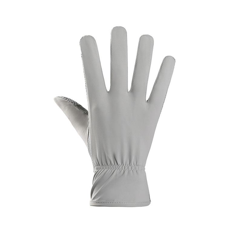 Breathable Ice Silk Sunscreen Gloves for Women with Thin High Elastic Driving Anti Slip  Anti UV Rays  Summer Cycling  Finger Touch Screen