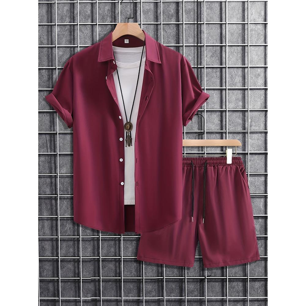 New Summer Casual Men's Shirt And Beach Shorts Set 3D Printed Short-sleeved Outdoor Streetwear Shorts Camisas De Hombre