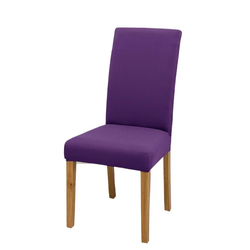Elastic Chair Cover Dining Room Spandex Chair Seat Covers 24 Colors for Choice Universal Size for Kitchen Wedding Banquet 1PC