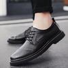 Men's Shoes Spring Soft Sole British Black Work Height Increase Wedding Groom Men's Leather Business Dress Casual Leather Shoes