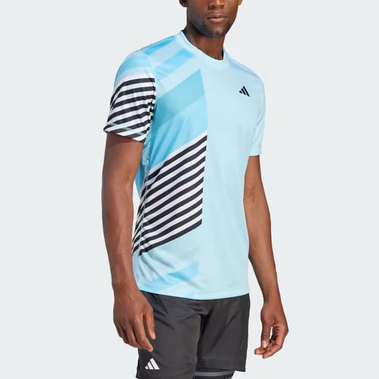 New Adidas T Shirts Men's Blue IK7111