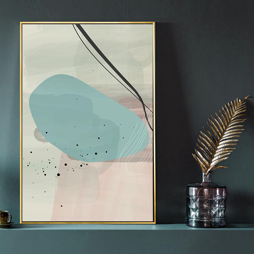 Abstrakte Wandkunst Bild für Wohnzimmer Schlafzimmer Wohndekoration Moderne geometrische Leinwand Malerei Poster und Drucke minimalistisch