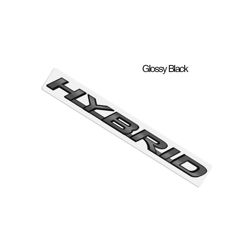 

Metal Emblem Car Sticker Hybrid Badge Decal Body Trunk Decor for Lexus LS RX ES IS NX GX GS F SPORT Glossy Black Accessories