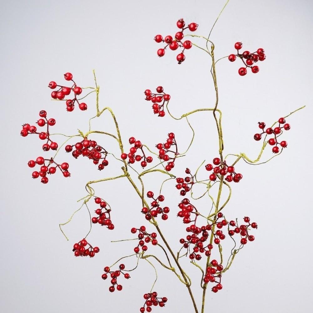 Faux Good Luck Fruits Artificial Foam Berries Branch Fruits Flower Plastic Artificial Berries Fruit Realistic Elegant