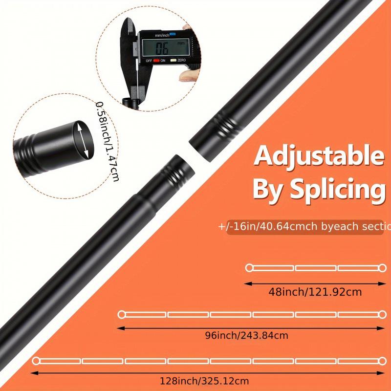 2026 Justerbar Gardinstång utan Hål för Fönster (32 till 120128 set)