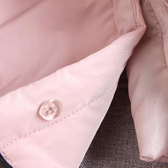 Winter Down Coat Padded Hooded Pockets Zip-up Parka Windproof Heat Retention