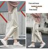 2021 Korean-Style High-Waisted Cropped Straight-Leg Jeans: Slimming, Versatile, Loose, Casual Wide-Leg Pants for Women