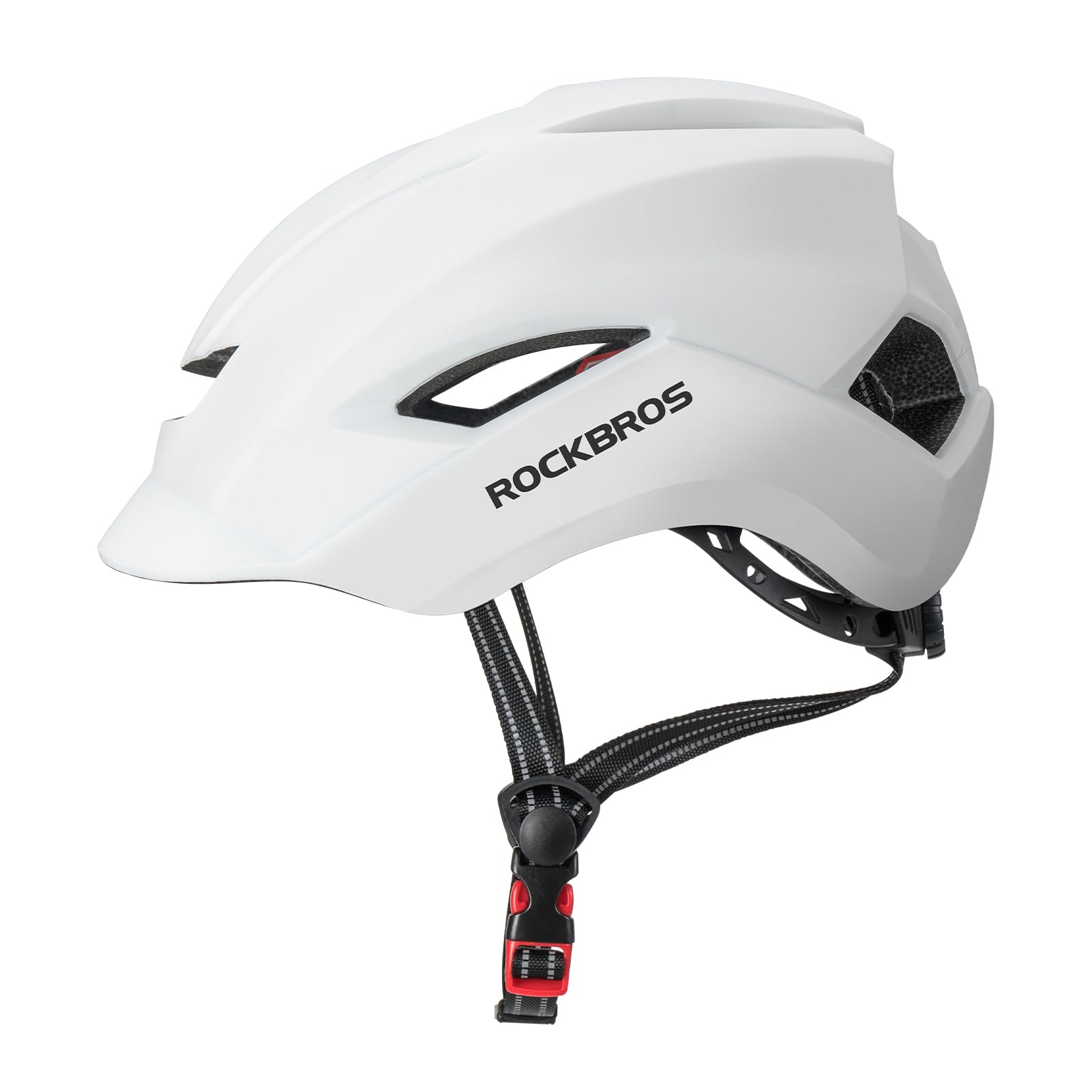 

Велосипедный шлем ROCKBROS для шоссейных велосипедов, рекомендованный для головы дюймов, велосипедный шлем для города и урбана, регулируемый, для старшеклассников и взрослых, для велосипедов, белый