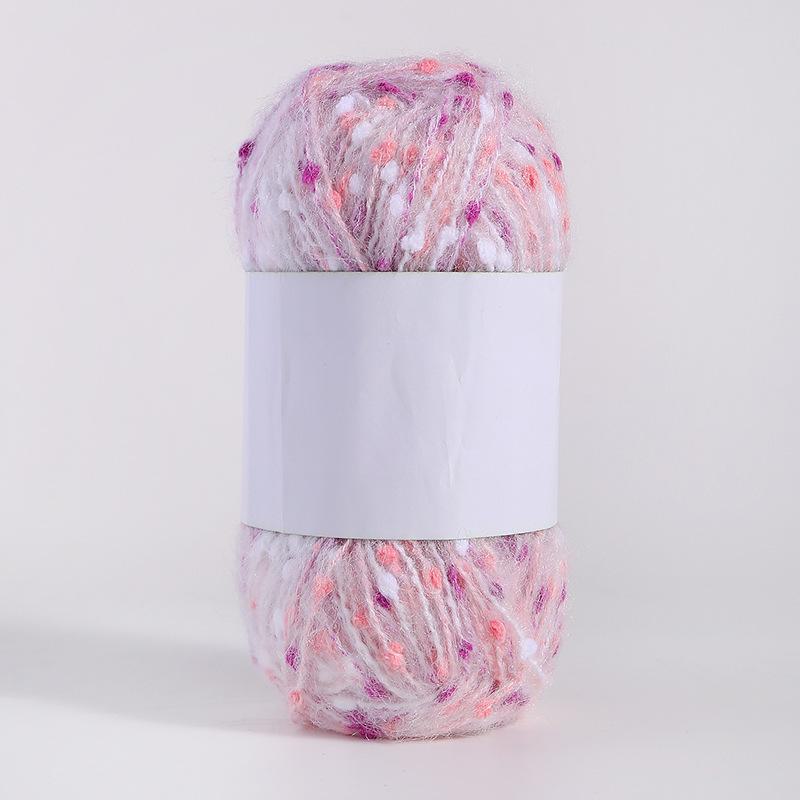 Kolorowa moherowa polarowa ręcznie tkana nić DIY do szalików, czapek, toreb, ubrań i lalek