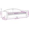 VidaXL Lit de jour avec matelas bleu 80x200 cm velours 3197269