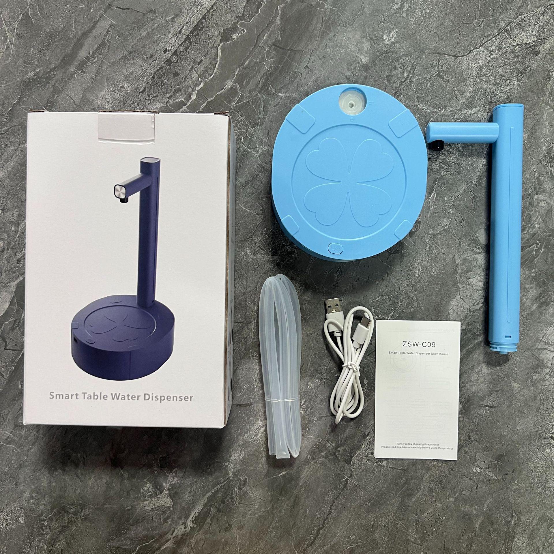 

«Умный портативный электрический диспенсер для воды для рабочего стола с автоматическим количественным выводом» светло-синий