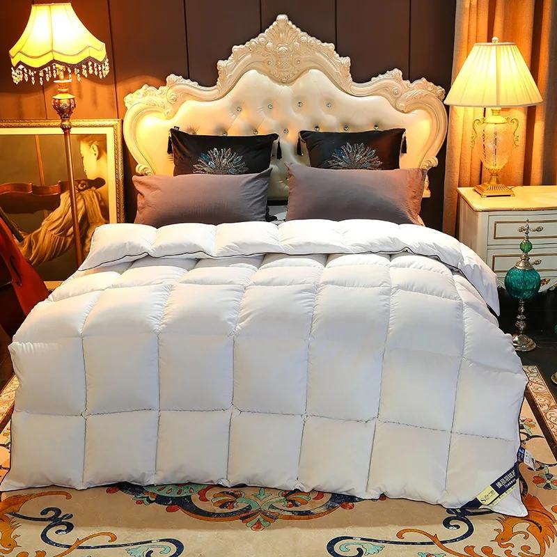 

Cotton winter duvet hotel quilt white goose down duvet core student thick winter quilt 200x230cm 3000g