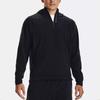 Under Armour Rush Fleece Hooded Zip-Up Training Jacket Men Outerwear Black 1366177-001
