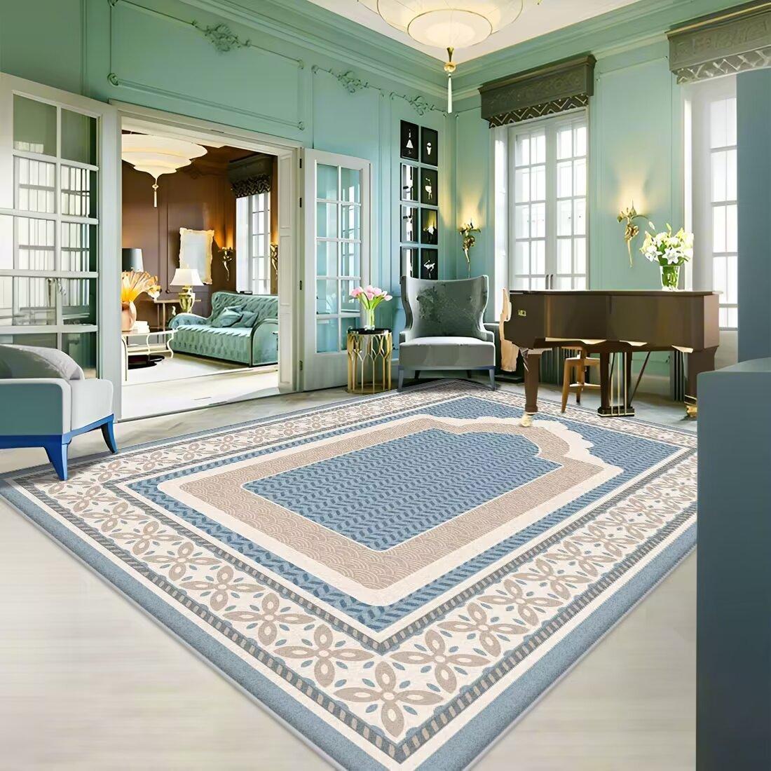 

Ковер для гостиной, устойчивый к пятнам, простой в уходе, коврик для журнального столика, охлаждающий нескользящий коврик, ковер 80 * 120cm