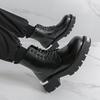 Fashion Casual men's high top leather shoes Comfortable classic style Fashion party and office Black brown boots outdoors 38-46 Youth