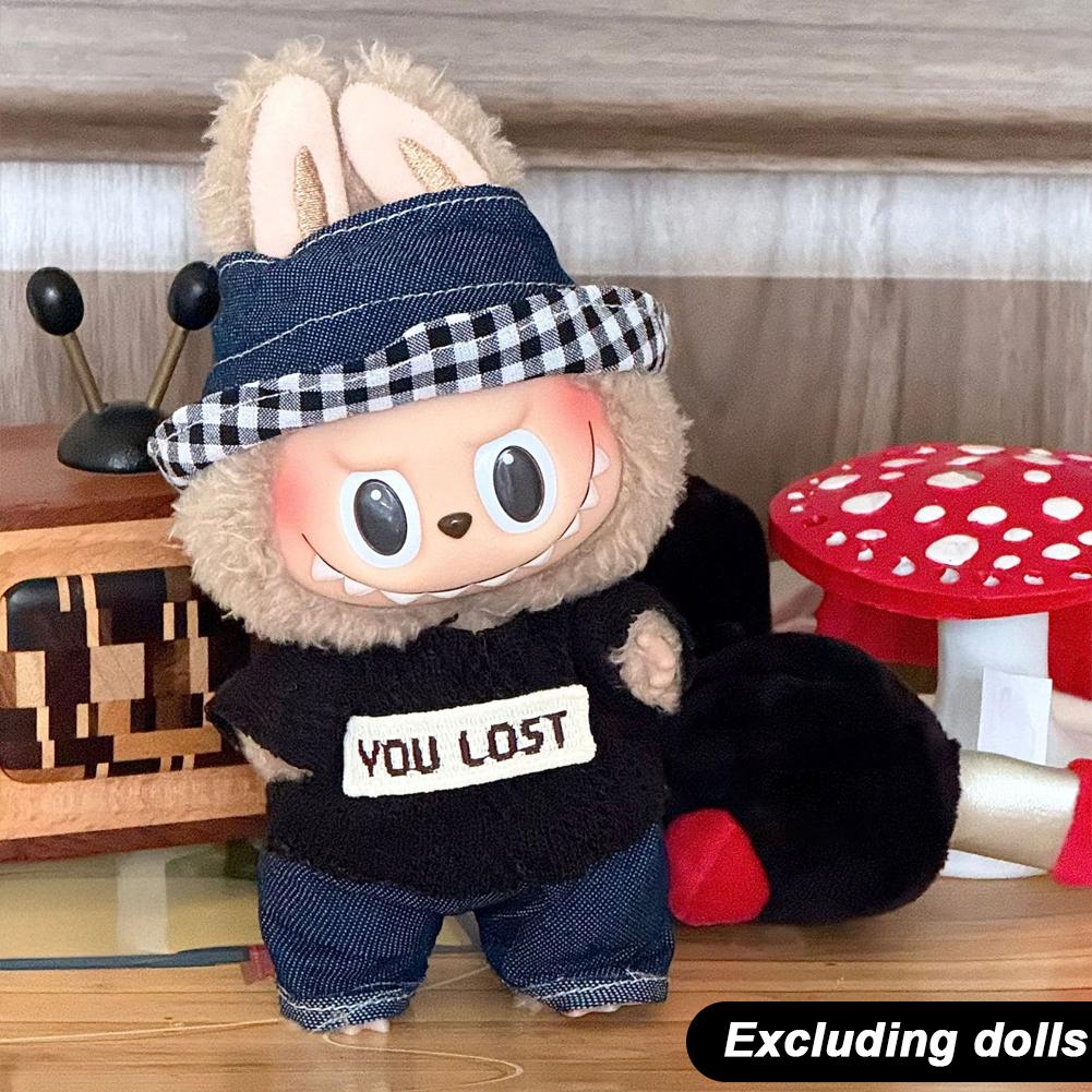 

Для 17см куклы Лабубу Одежда Модная одежда Платье Одежда для куклы Подходящий по цвету Комбинезон Аксессуары для кукол Милое украшение Маленькая одежда 06#