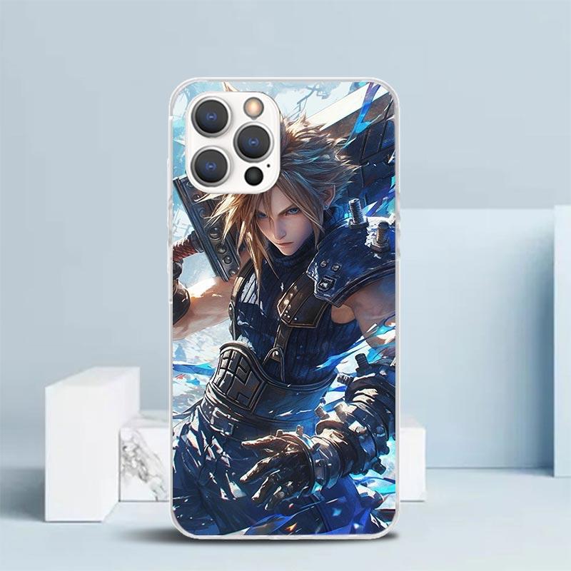 Final Fantasy FF VII Soft Cover for iPhone 16 17 Air 15 14 Pro Max 16E Phone Case 13 Mini 12 11 7 SE 8 Print Pattern Fit Cases 1