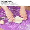 Thick Non Stick Silicone Kneading Mat Food Grade Anti Slip Baking Dough Roller Pad for Home Kitchen Purple