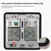 13A Three Hole Household Waterproof Ground Socket Multi Functional Embedded Socket Charging Power Socket