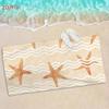 1pc 2D Flat "Ocean Style: Starfish Beach Towel - A Romantic  Essential!" Themed Beach Towel, Summer  Rectangular