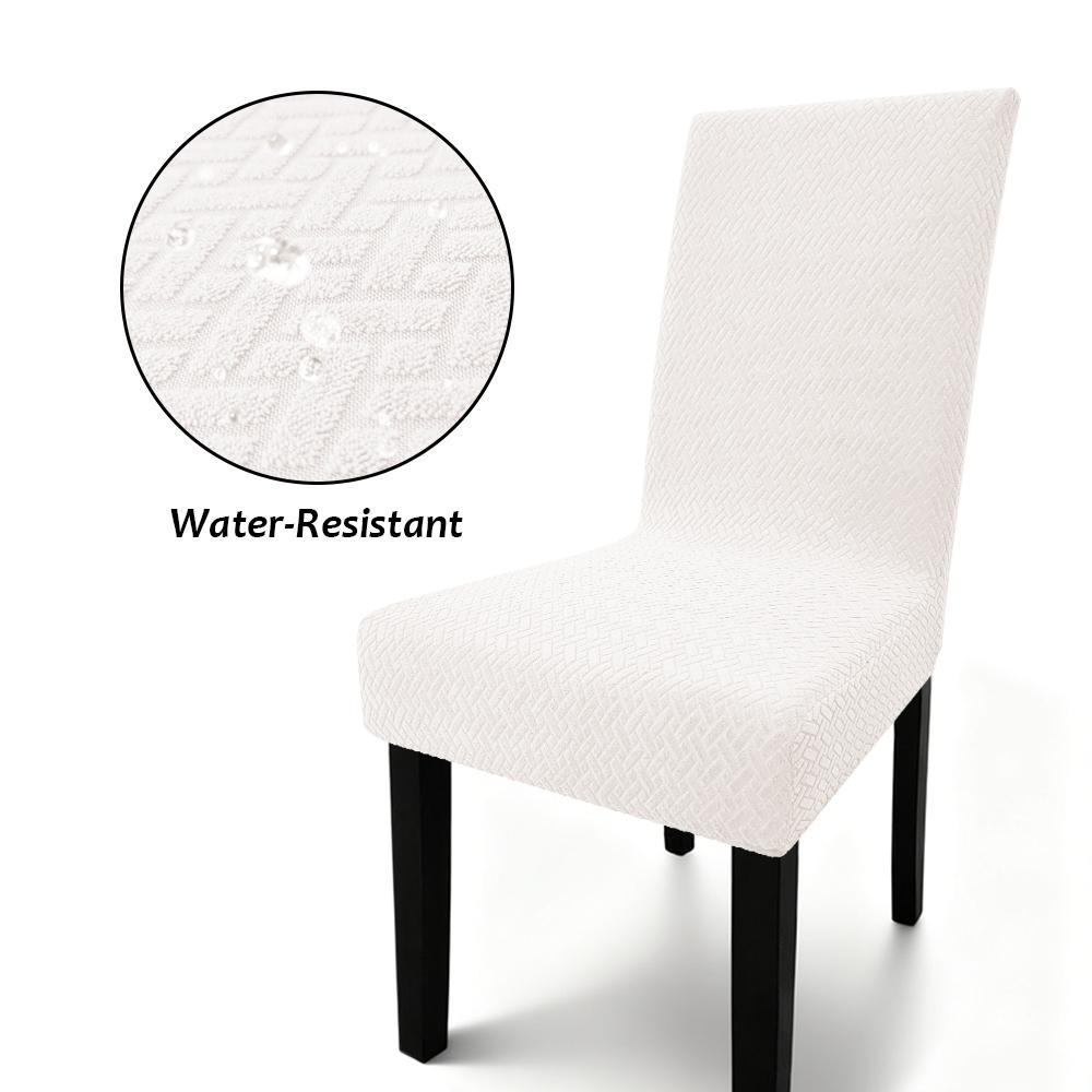 

Waterproof Adjustable Chairs Case Seat Cover High Elastic Dining Chair Cover Dining Room Stretch Wedding Banquet Home Decoration 1PC
